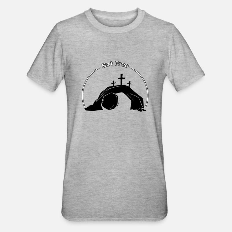 Libérer - T-shirt polycoton Unisexe - gris chiné