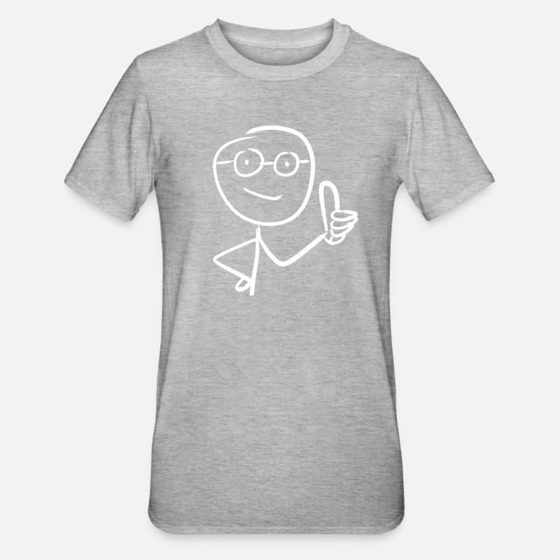 Feu vert - T-shirt polycoton Unisexe - gris chiné