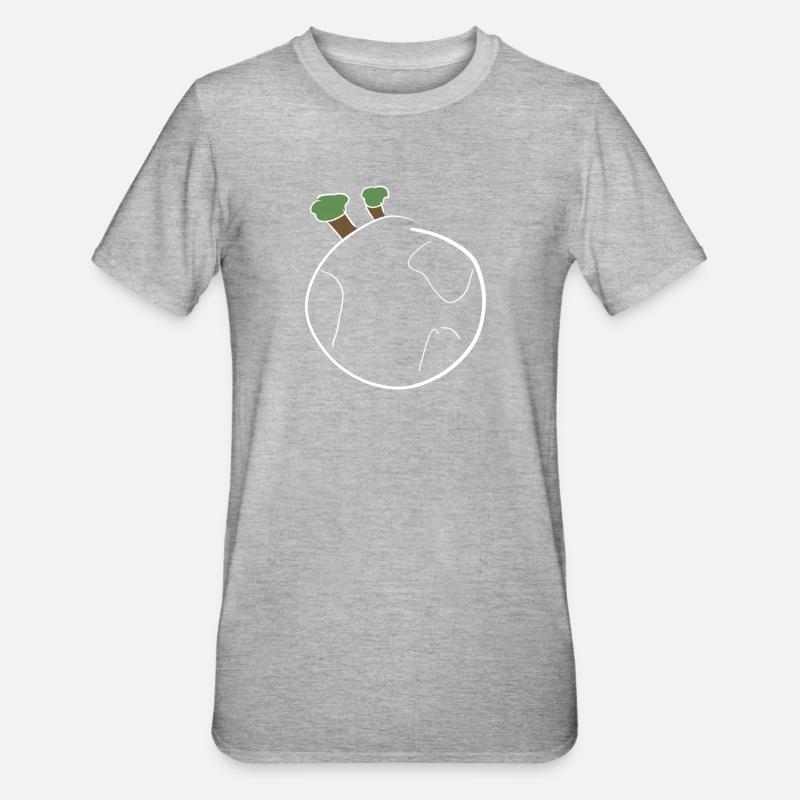 globe - T-shirt polycoton Unisexe - gris chiné