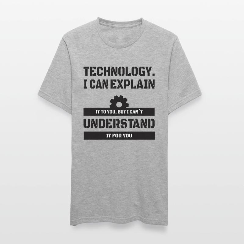 COMPUTER TEACHER: I Can Explain Technology Unisex Polycotton T-Shirt