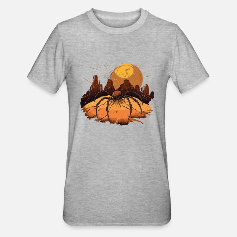Araignée du désert - T-shirt polycoton Unisexe - gris chiné