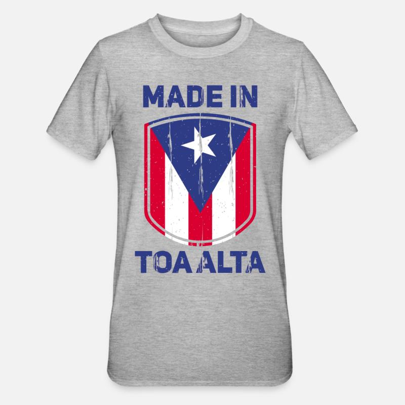 Toa Alta - T-shirt polycoton Unisexe - gris chiné