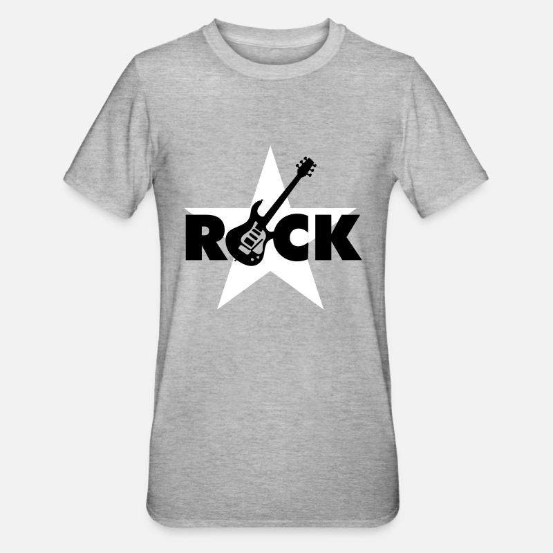 rock_star_042013_b_2c - T-shirt polycoton Unisexe - gris chiné