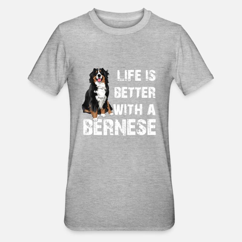 Bouvier bernois - T-shirt polycoton Unisexe - gris chiné