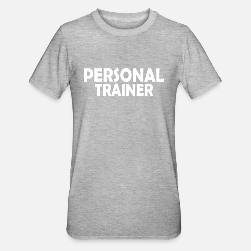 Personal trainer - T-shirt polycoton Unisexe - gris chiné