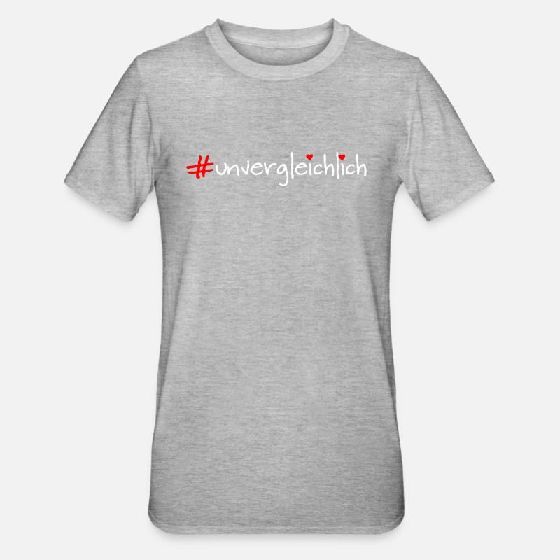 incomparable - T-shirt polycoton Unisexe - gris chiné