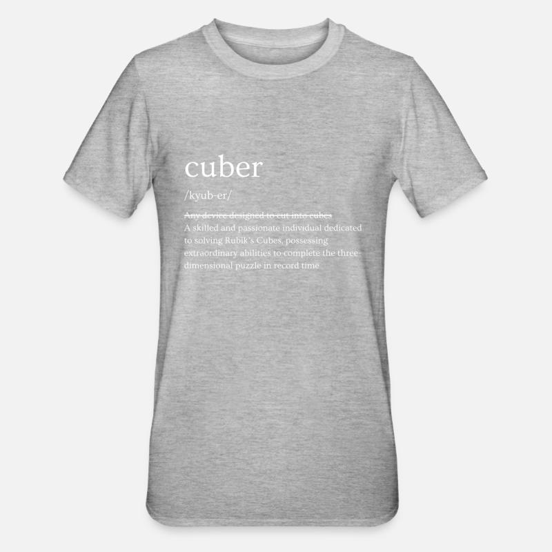Définition du cubeur - T-shirt polycoton Unisexe - gris chiné