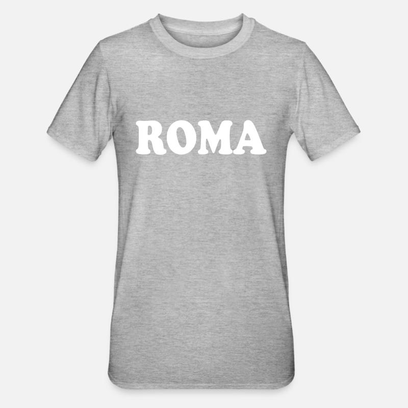 Rom - Unisex Polycotton T-Shirt - Grau meliert
