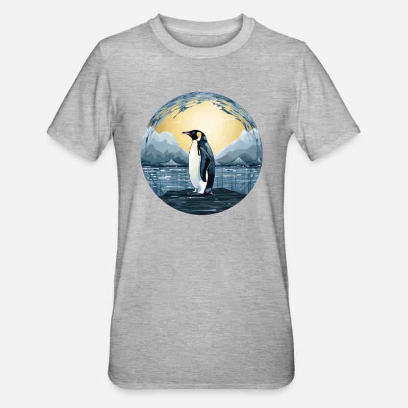 Pingouin - T-shirt polycoton Unisexe - gris chiné