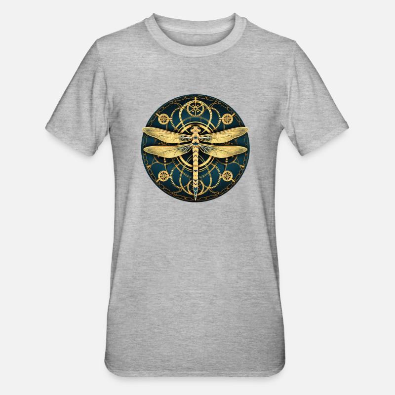 Libellule - T-shirt polycoton Unisexe - gris chiné
