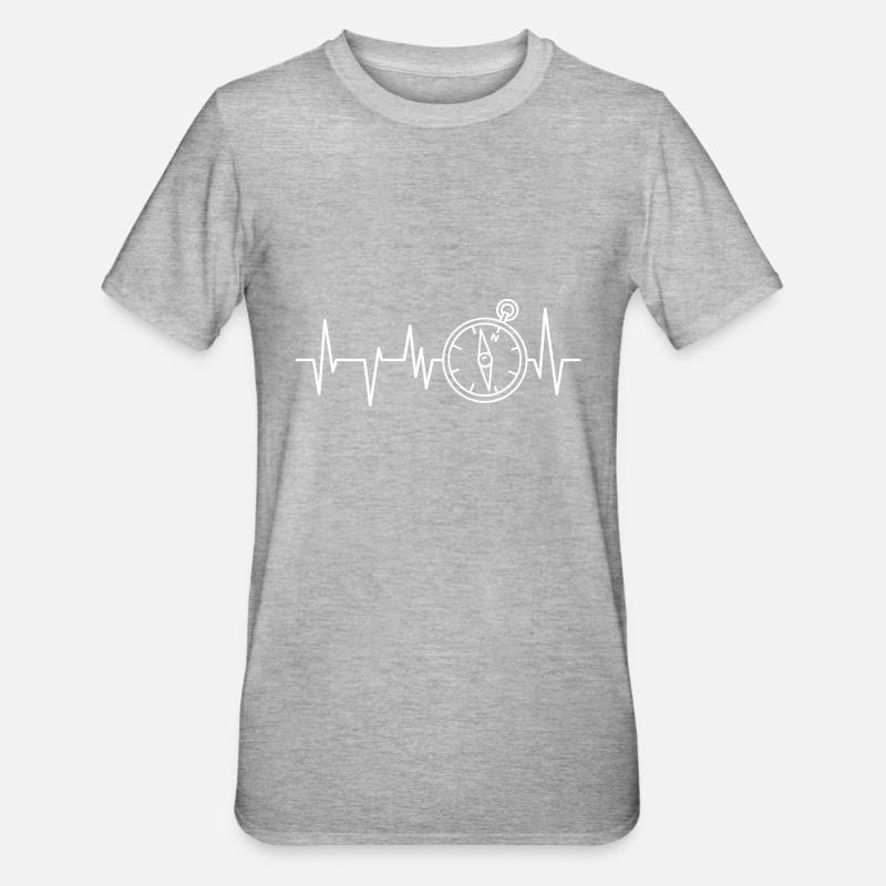 Voyage Vacances - T-shirt polycoton Unisexe - gris chiné
