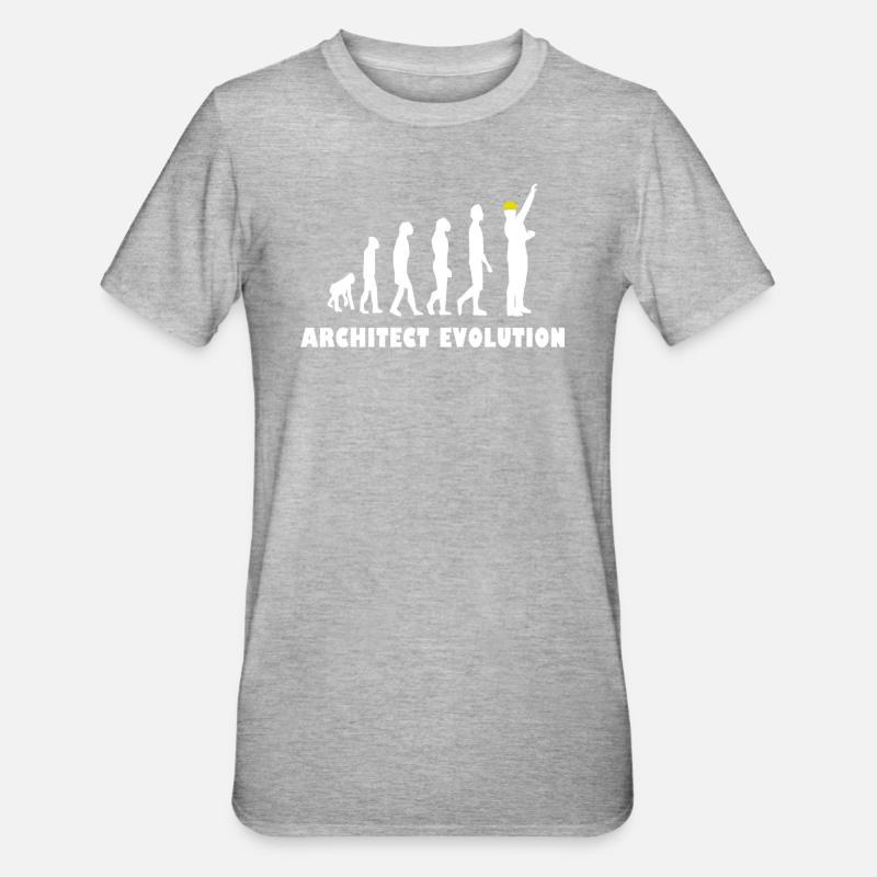 Architecte Evolution - T-shirt polycoton Unisexe - gris chiné
