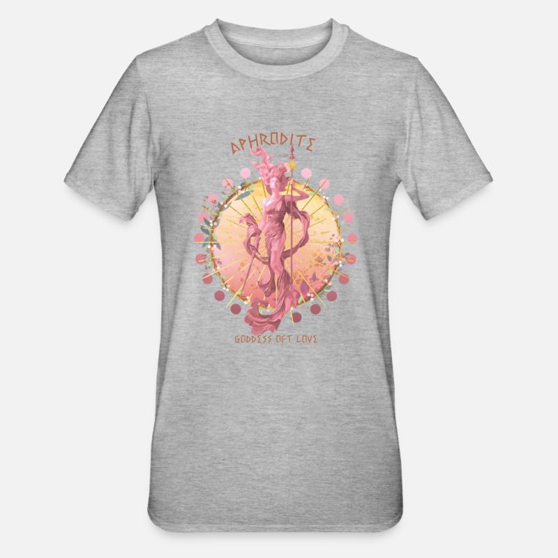Afrodite Dea dell'Amore Mitologia greca - Maglietta unisex, mix cotone e poliestere - grigio melange
