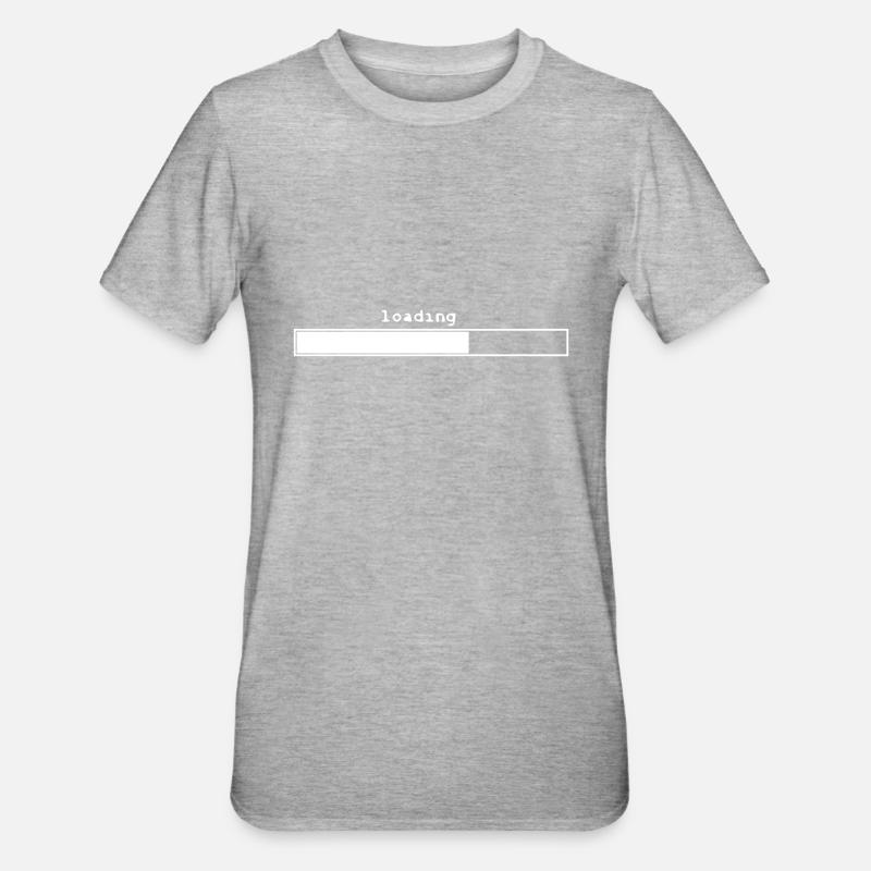 loading - Unisex Polycotton T-Shirt - Grau meliert