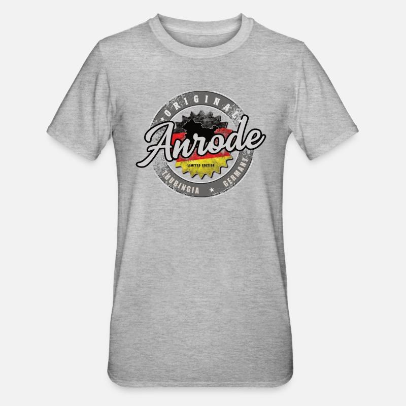 Original Germany Thuringia Anrode - Unisex Polycotton T-Shirt - heather grey