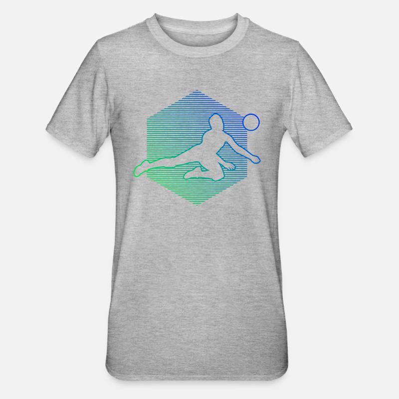 Volley Volleyeuse Volleyeuse Volleyeuse Volleyballspi - T-shirt polycoton Unisexe - gris chiné