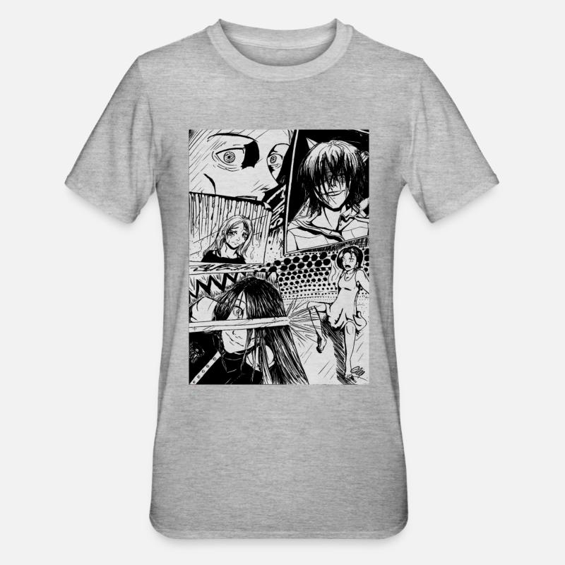 Manga - Unisex Polycotton T-Shirt - heather grey