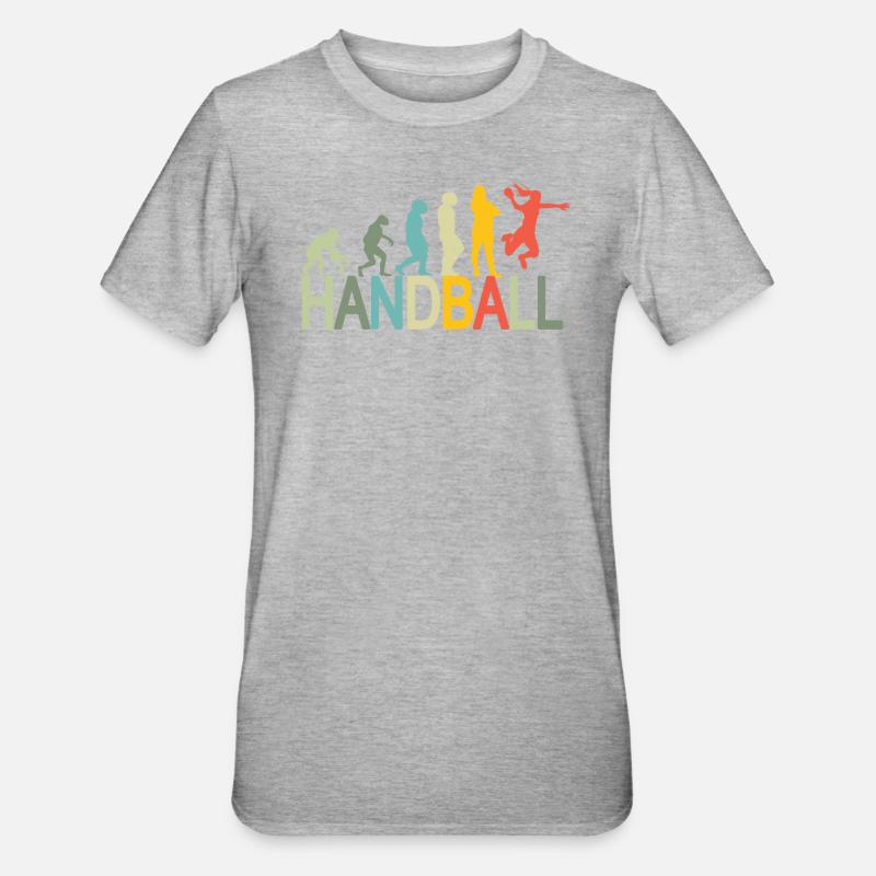 Lstige Handball Design Evolution - T-shirt polycoton Unisexe - undefined