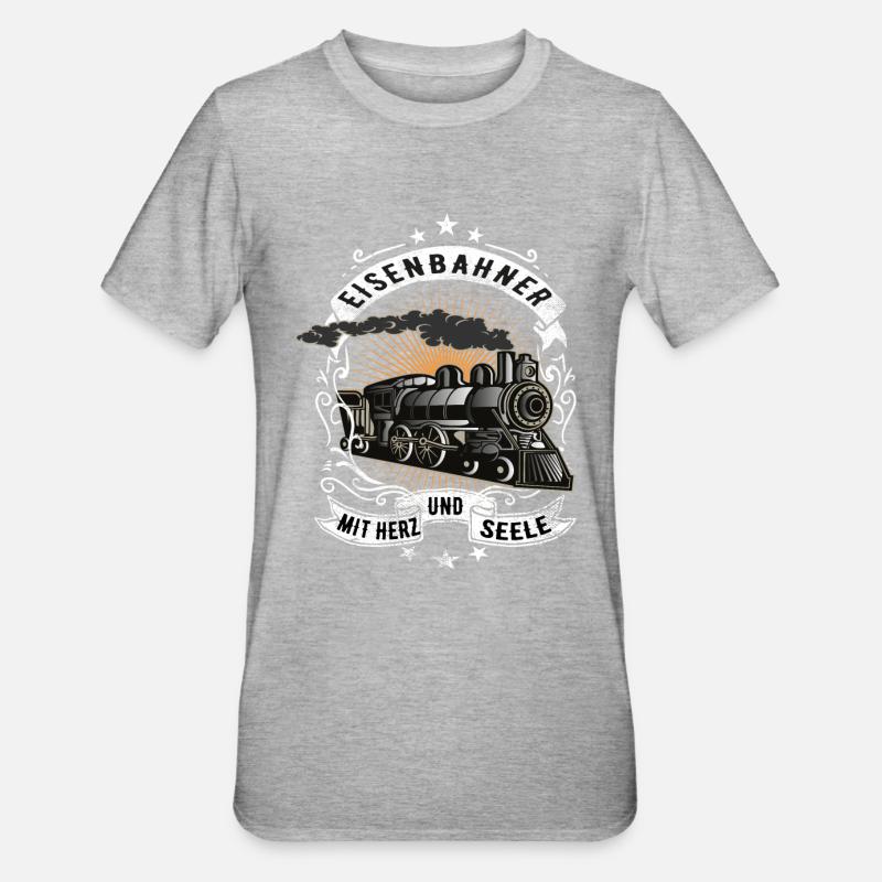 Railroad railway workers - Unisex Polycotton T-Shirt - heather grey