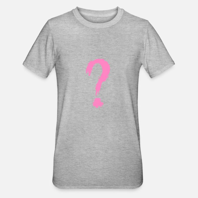 point d'interrogation - T-shirt polycoton Unisexe - gris chiné
