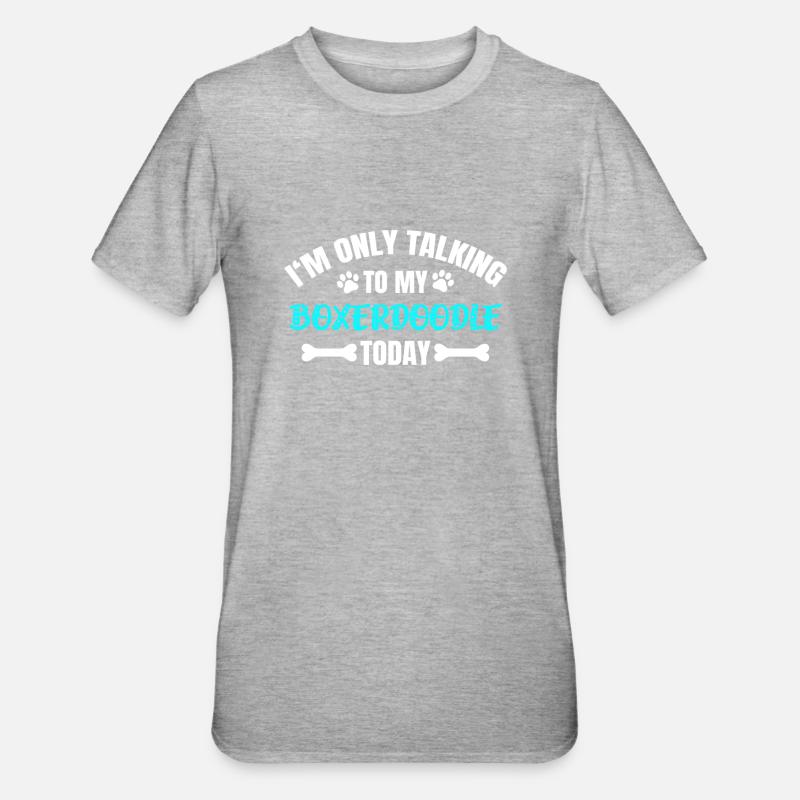Boxerdoodle - T-shirt polycoton Unisexe - gris chiné