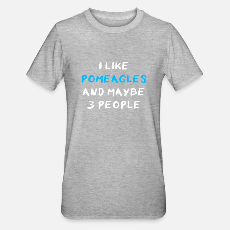 Pomeagle - T-shirt polycoton Unisexe - gris chiné