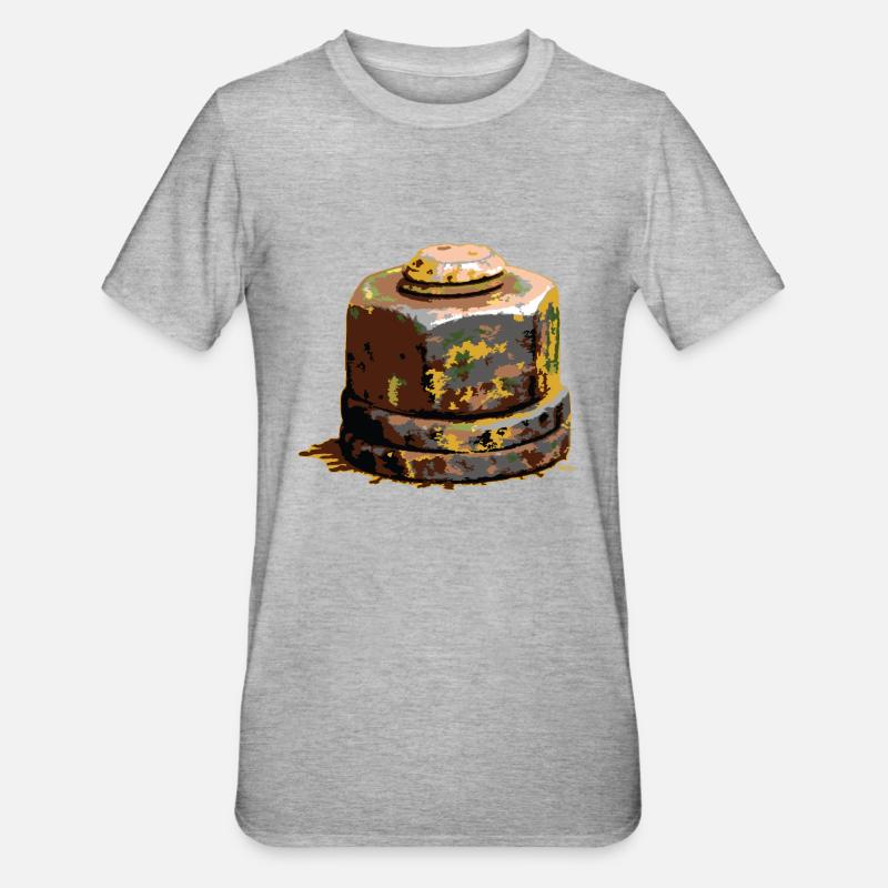 Schraube Mutter No 1 - Unisex Polycotton T-Shirt - Grau meliert