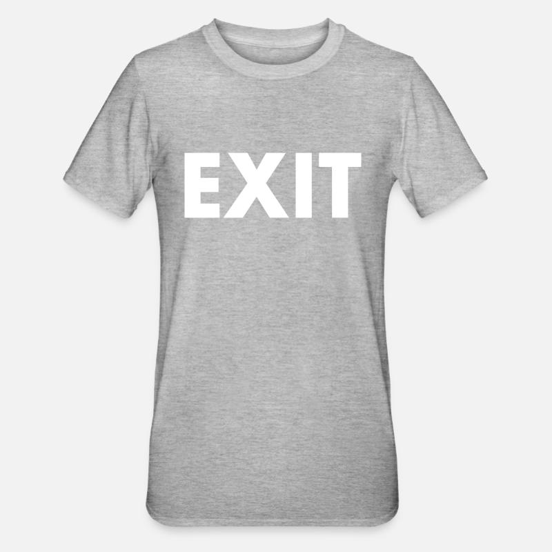 Exit - T-shirt polycoton Unisexe - gris chiné