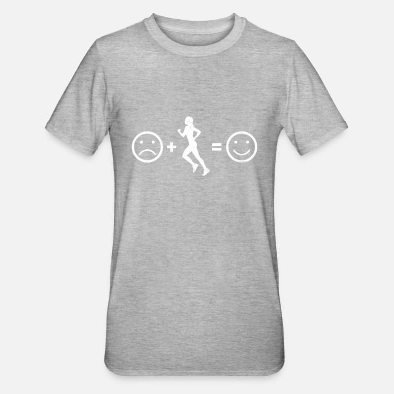 Course à pied Jogging Hommes Course à pied Course à pied - T-shirt polycoton Unisexe - gris chiné
