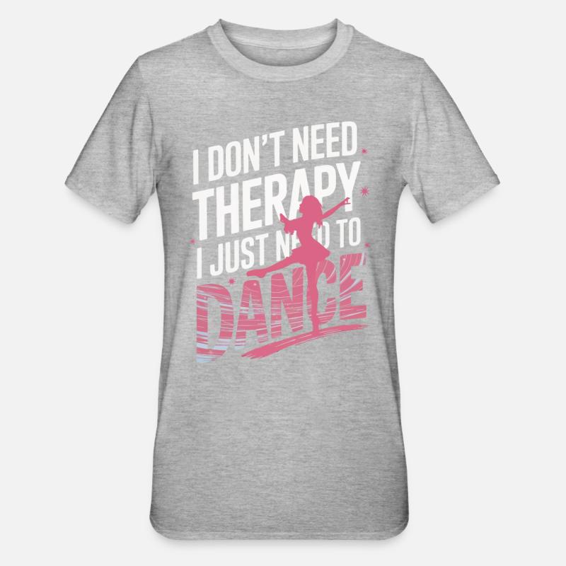 Dancing Dancers Dancing - Unisex Polycotton T-Shirt - heather grey