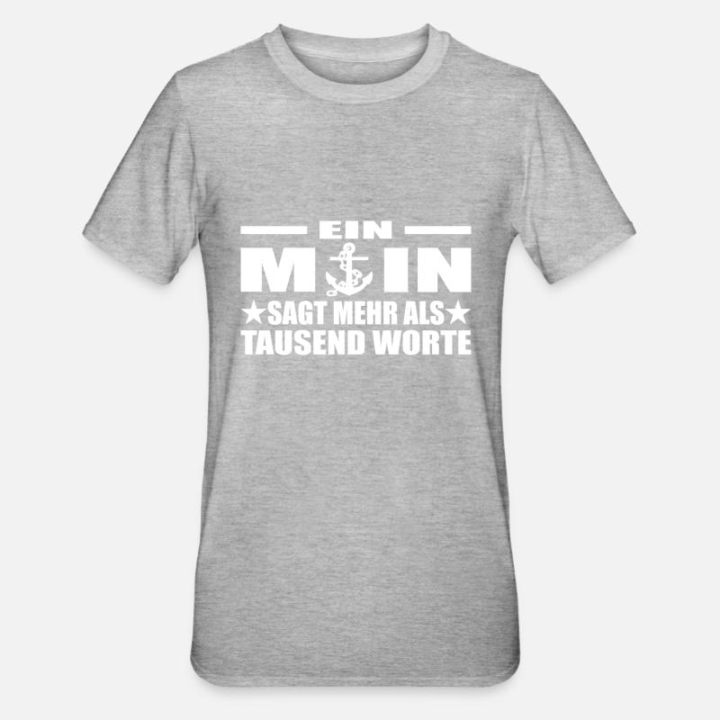Moin - Unisex Polycotton T-Shirt - Grau meliert