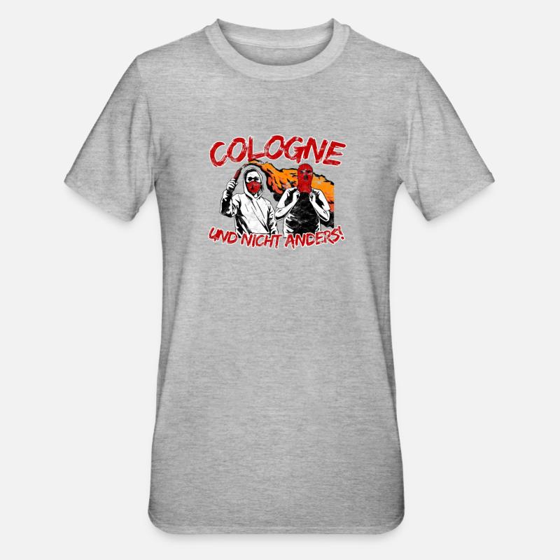 Cologne und nicht anders UPDATE - Unisex Polycotton T-Shirt - Grau meliert