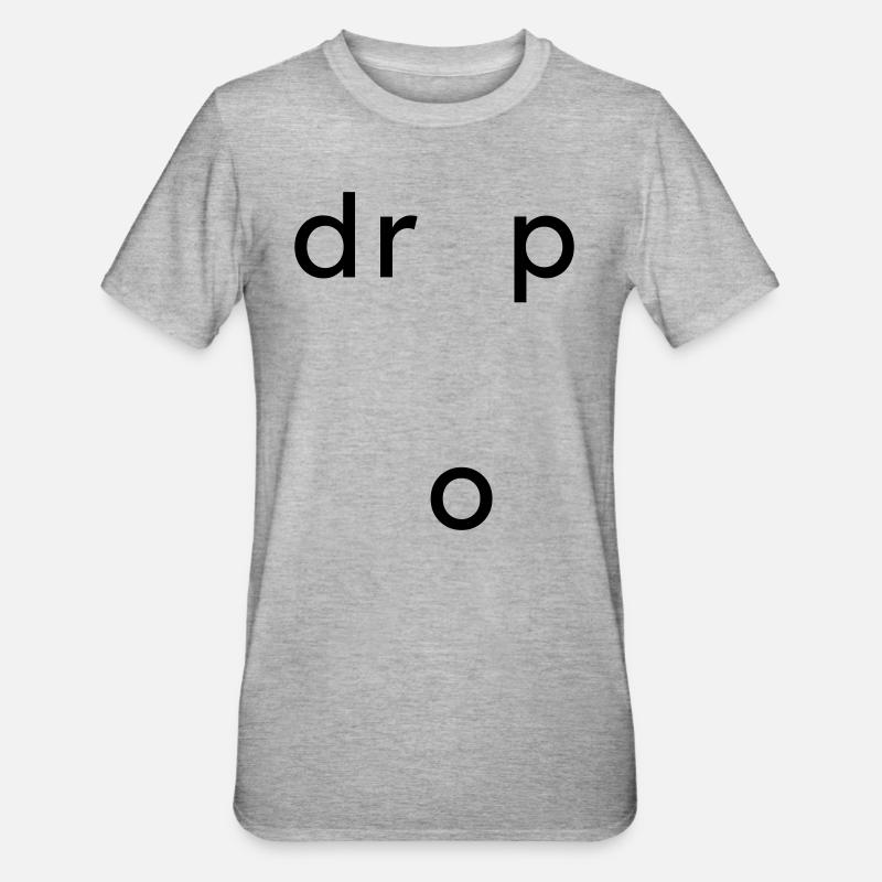 Cadeau de goutte - T-shirt polycoton Unisexe - gris chiné