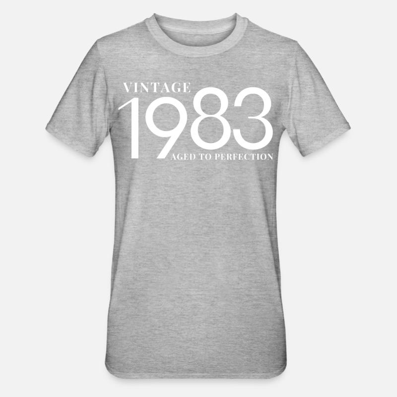 Légende de 1983 - T-shirt polycoton Unisexe - gris chiné