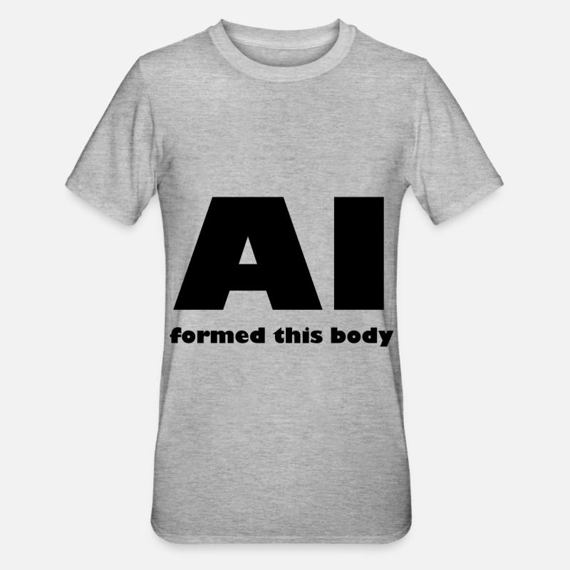 Artificial intelligence - Unisex Polycotton T-Shirt - heather grey