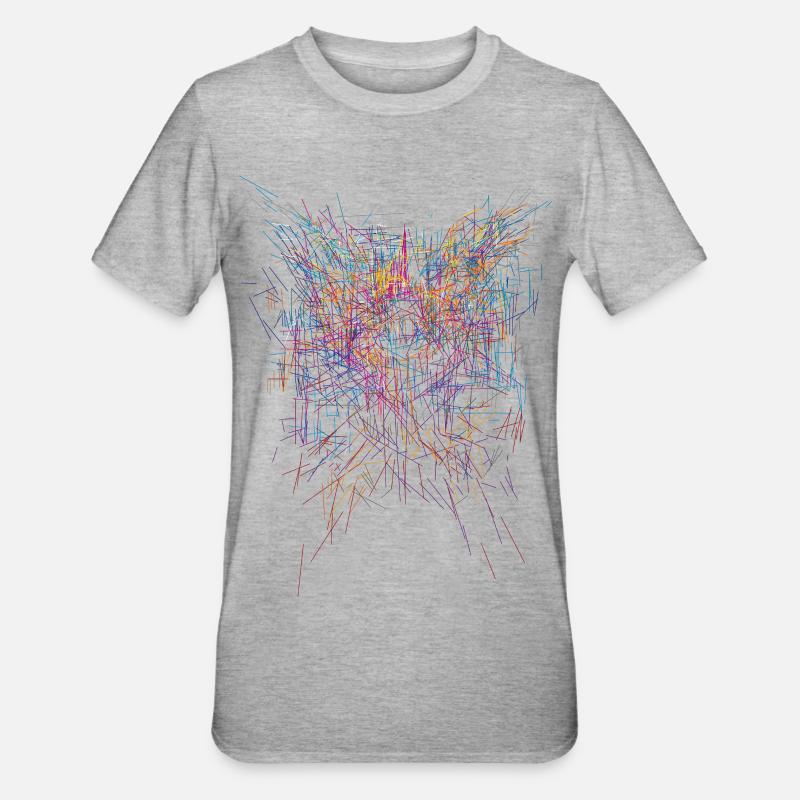 Sci-Fi Horror Design - Unisex Polycotton T-Shirt - Grau meliert