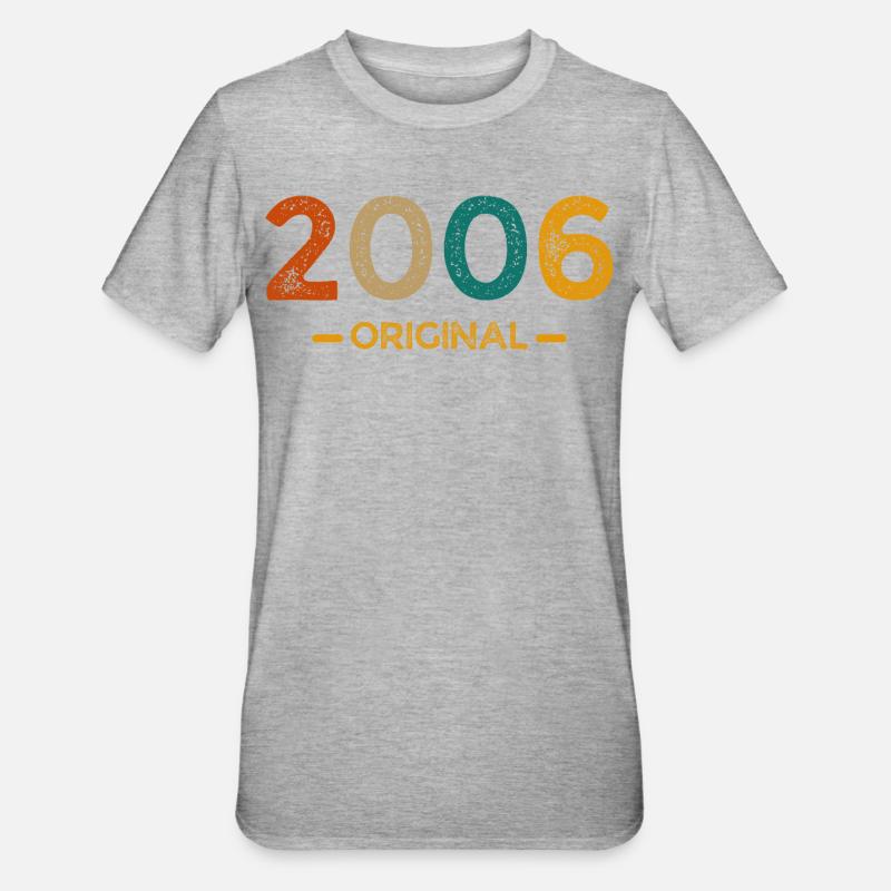 2006 Original - T-shirt polycoton Unisexe - gris chiné