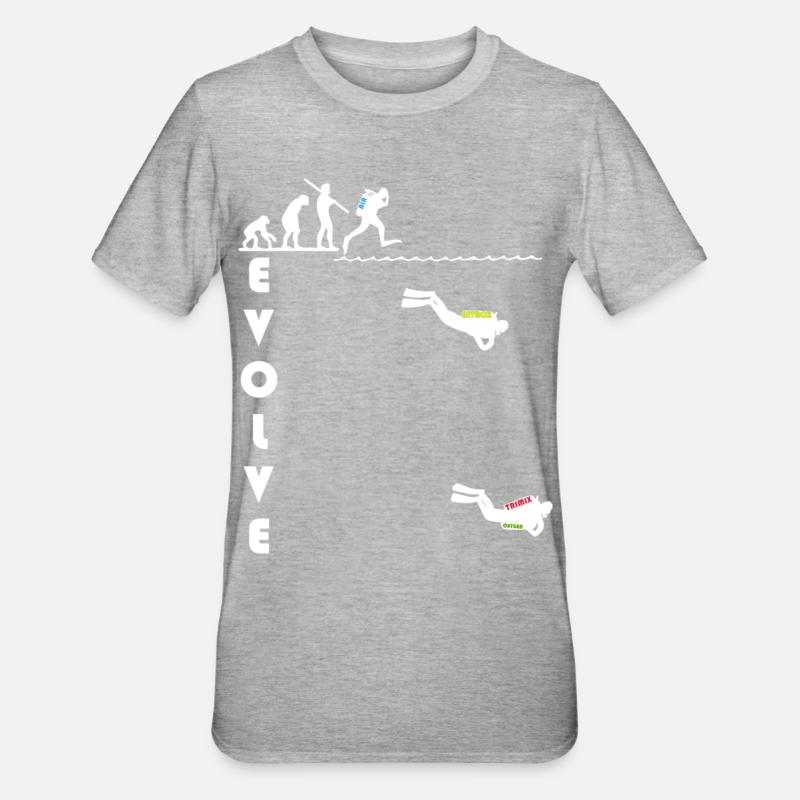 evolve_white - T-shirt polycoton Unisexe - gris chiné