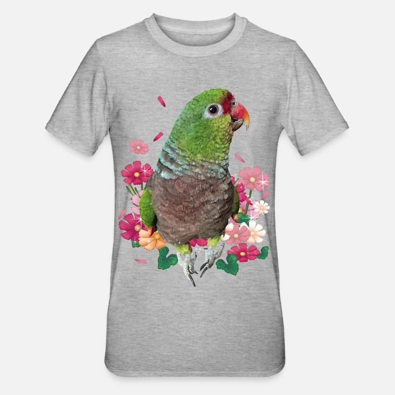Perroquet de vin - T-shirt polycoton Unisexe - gris chiné