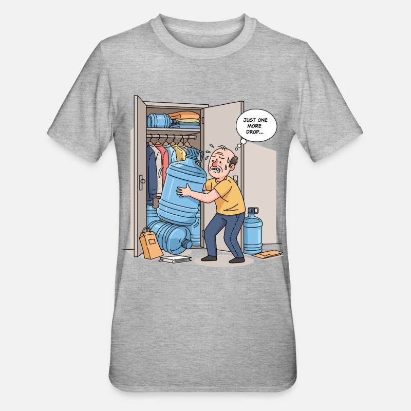 Just another drop... - Unisex Polycotton T-Shirt - heather grey