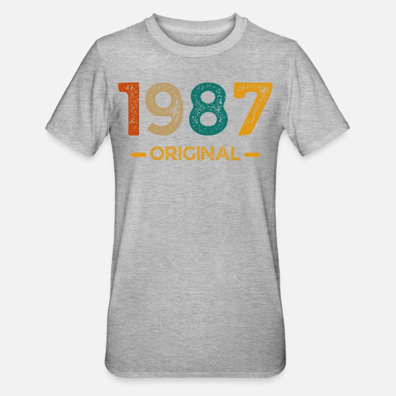 1987 original - T-shirt polycoton Unisexe - gris chiné
