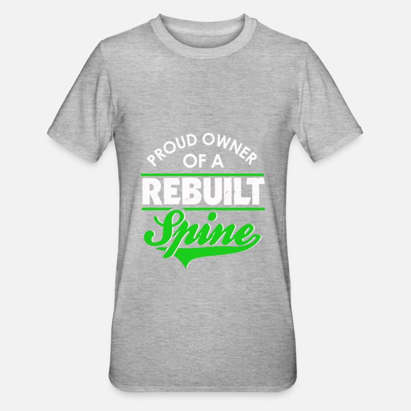 Fier propriétaire d'un reconstruit - T-shirt polycoton Unisexe - gris chiné