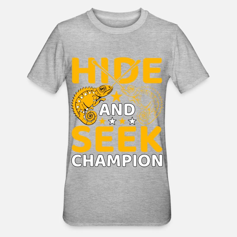 Champion de cache-cache - T-shirt polycoton Unisexe - gris chiné