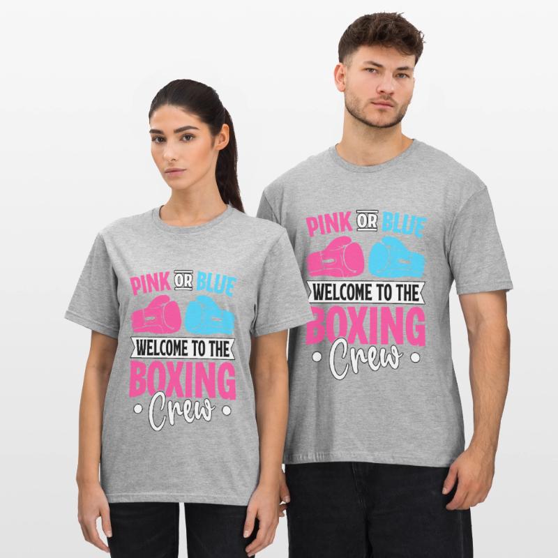 Pink oder Blau, willkommen in der Boxcrew Unisex Polycotton T-Shirt