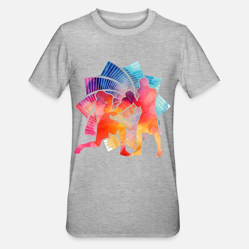 Boxe - T-shirt polycoton Unisexe - gris chiné