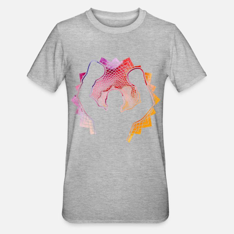 Boxe - T-shirt polycoton Unisexe - gris chiné