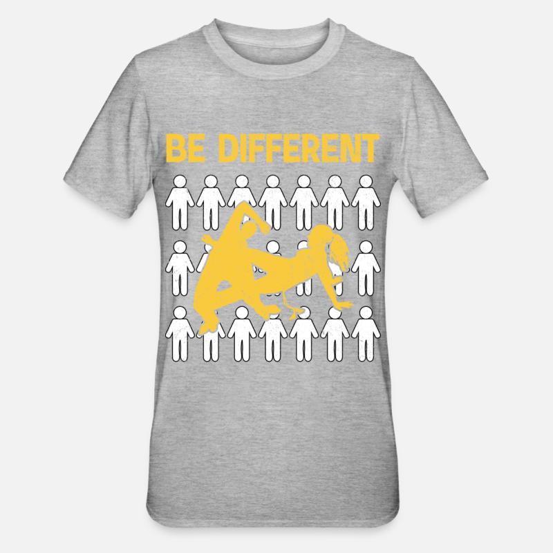 Capoeira Be Different - T-shirt polycoton Unisexe - gris chiné