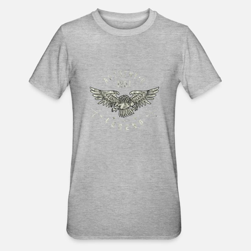 authentic legend 1961 anniversaire, année de naissance - T-shirt polycoton Unisexe - gris chiné