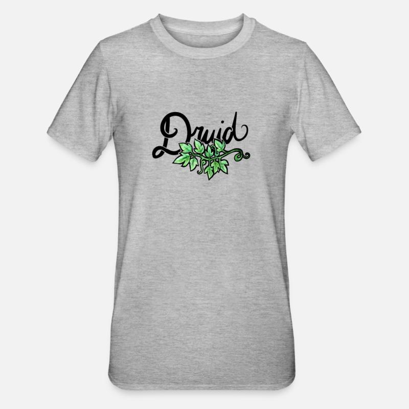 Druide - T-shirt polycoton Unisexe - gris chiné