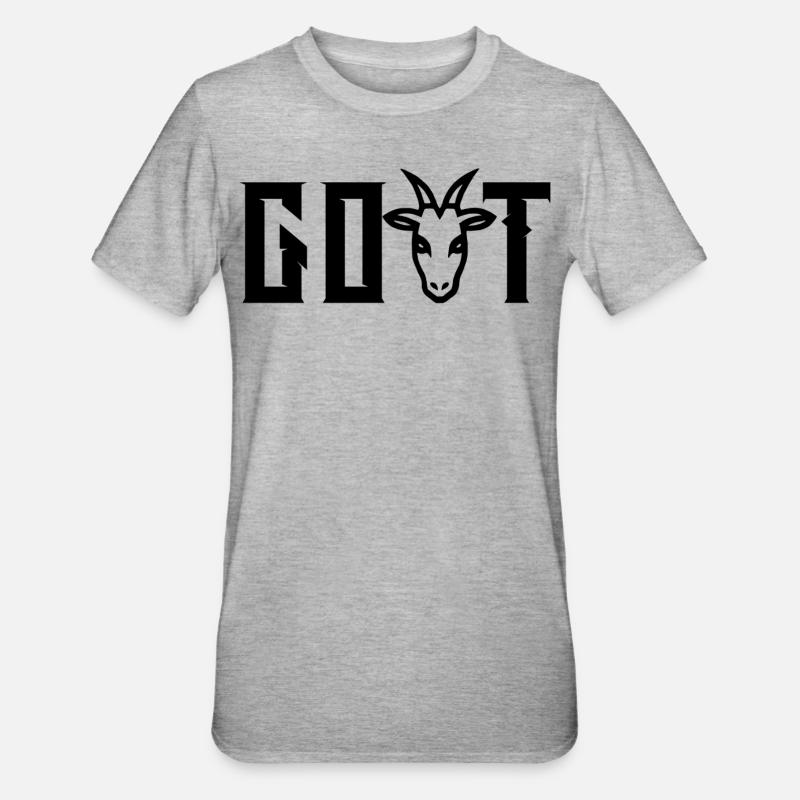 CHÈVRE - T-shirt polycoton Unisexe - gris chiné